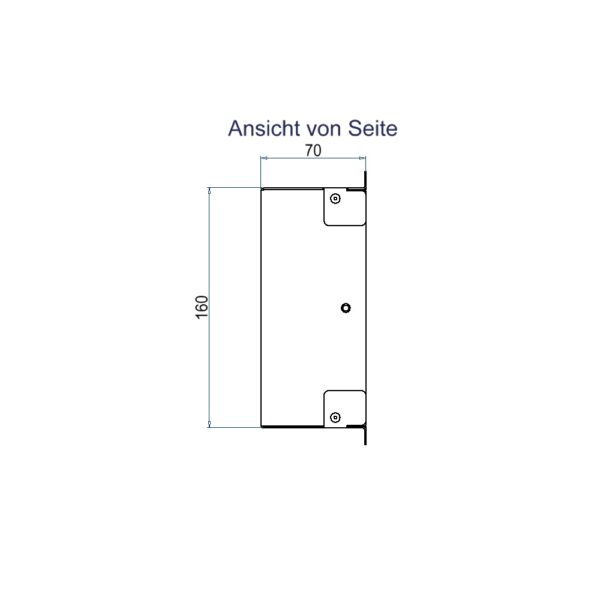 Produktbild WAD 146 400  -  Wandauslass WAD Gehäuse Typ 46 für Steckdoseneinsatz horizontal